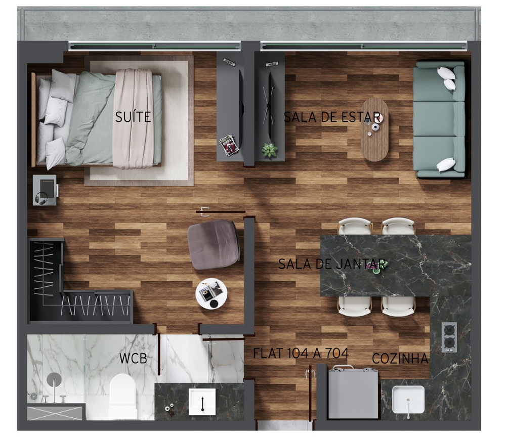 Apartamento, 2 quartos, 65 m² - Foto 4