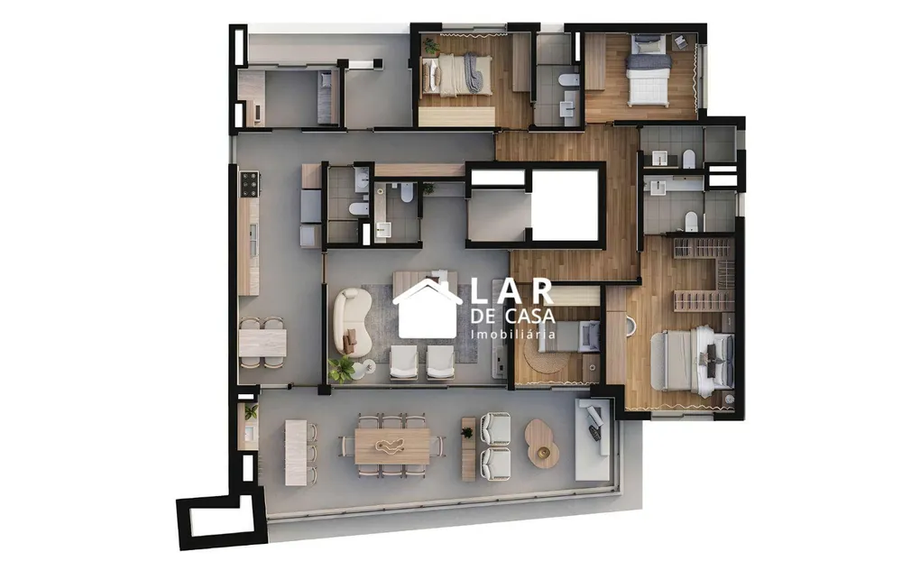 Apartamento, 4 quartos, 174 m² - Foto 1