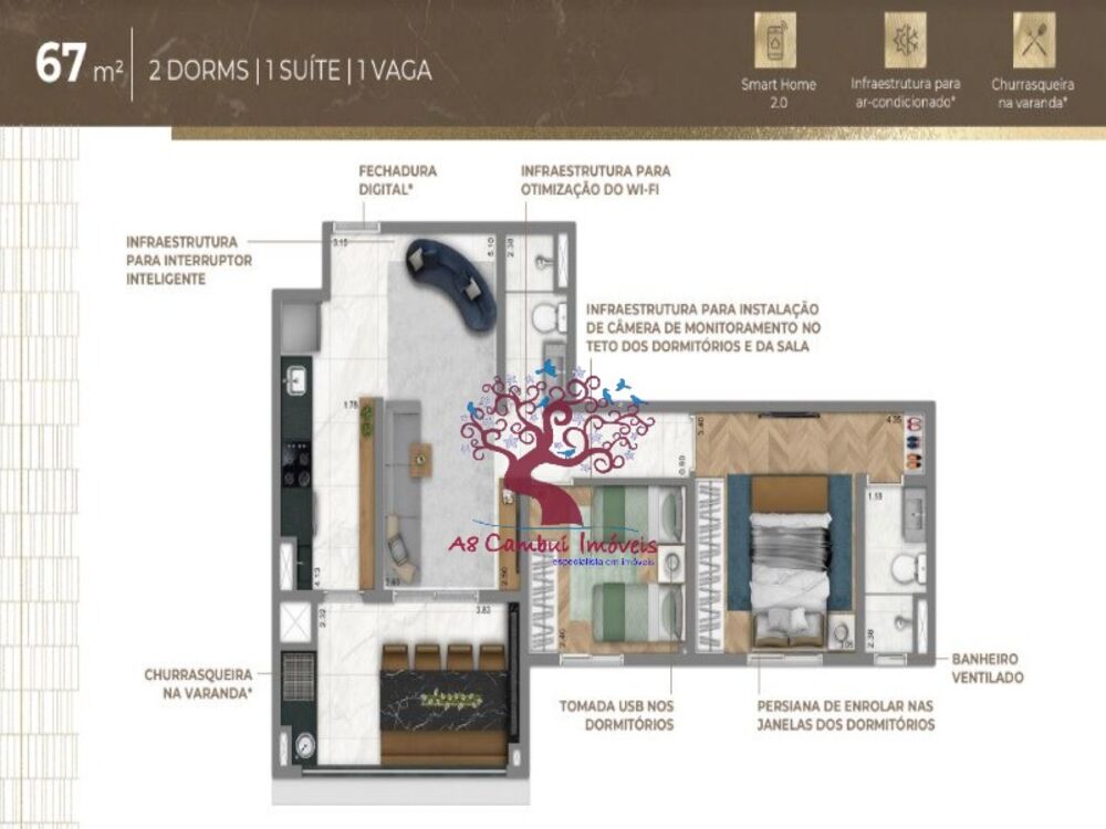 Apartamento, 2 quartos, 66 m² - Foto 7