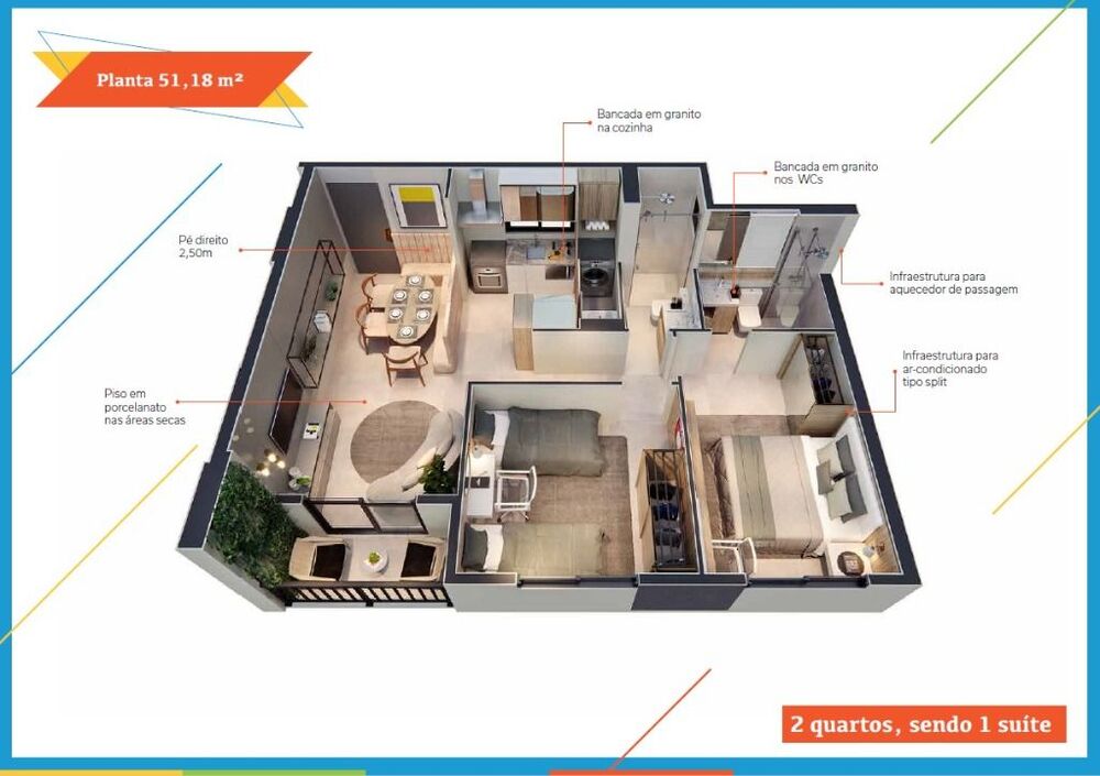 Apartamento, 2 quartos, 51 m² - Foto 21