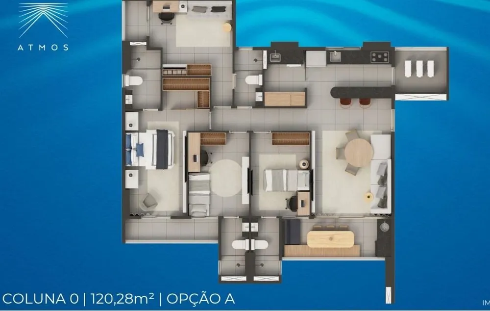 Apartamento, 4 quartos, 120 m² - Foto 2