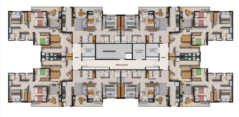 Apartamento, 3 quartos, 65 m² - Foto 2