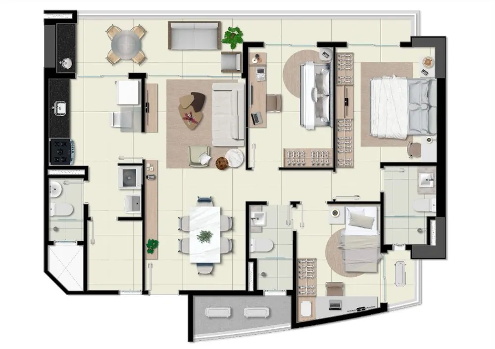 Apartamento, 3 quartos, 97 m² - Foto 4