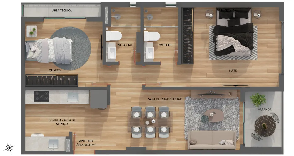 Apartamento, 3 quartos, 81 m² - Foto 8