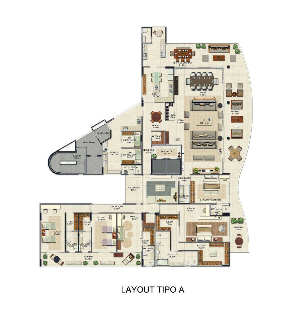 Apartamento, 5 quartos, 510 m² - Foto 16