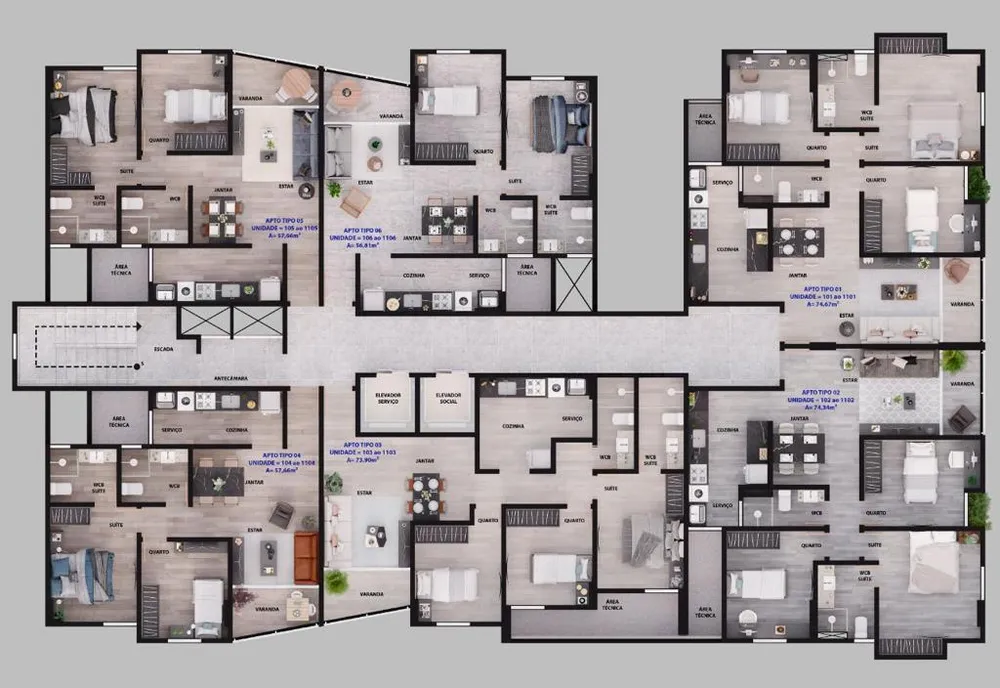 Apartamento, 2 quartos, 57 m² - Foto 11
