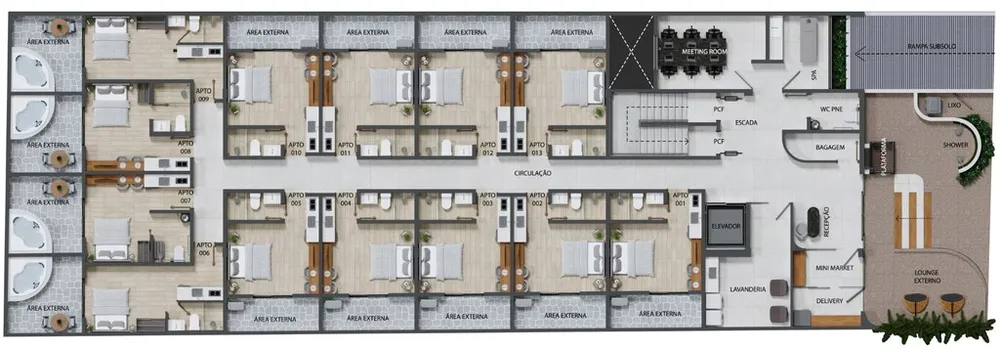 Cobertura, 1 quarto, 31 m² - Foto 16