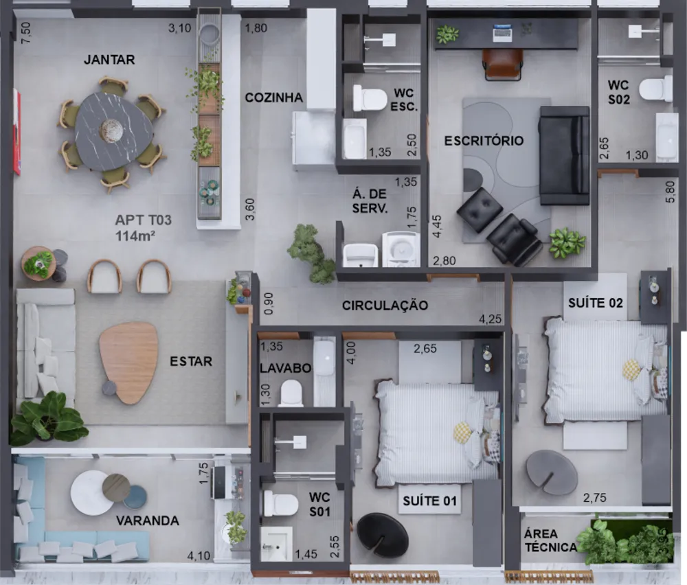 Apartamento, 3 quartos, 226 m² - Foto 8