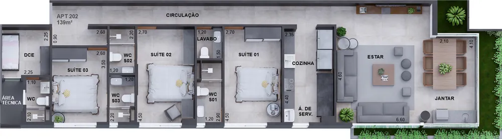 Apartamento, 3 quartos, 226 m² - Foto 11
