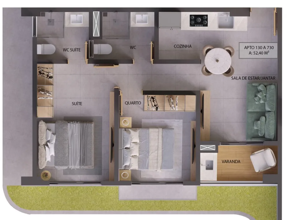 Apartamento, 1 quarto, 40 m² - Foto 13