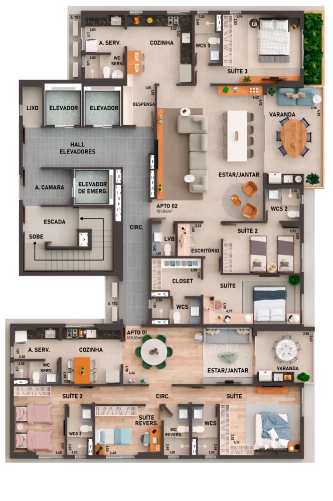 Apartamento, 3 quartos, 105 m² - Foto 15