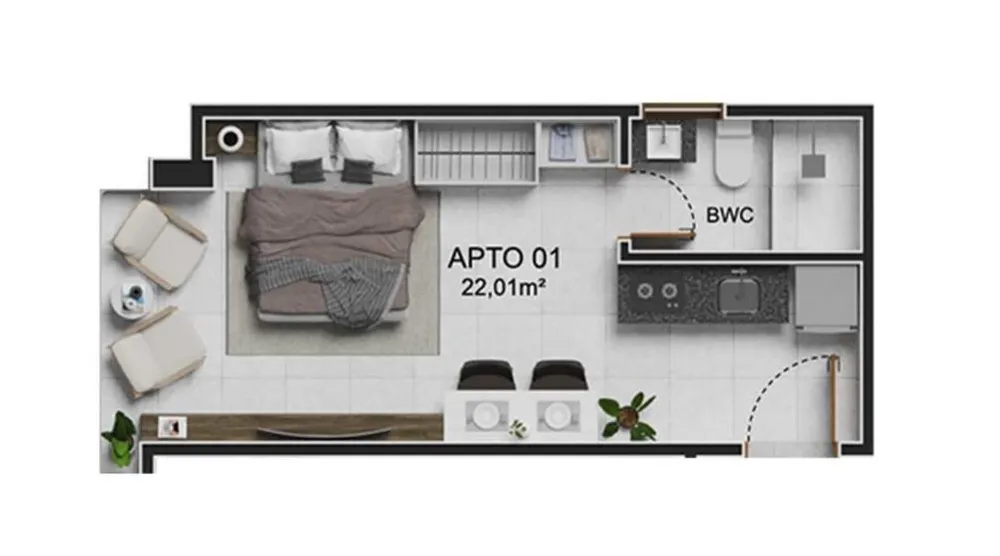 Apartamento, 2 quartos, 60 m² - Foto 13