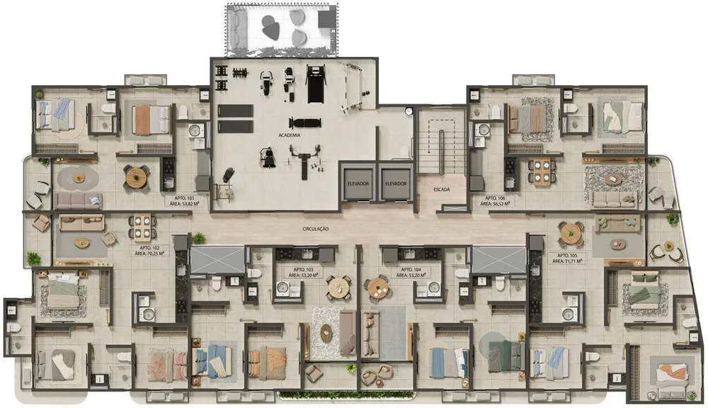 Cobertura, 3 quartos, 93 m² - Foto 10