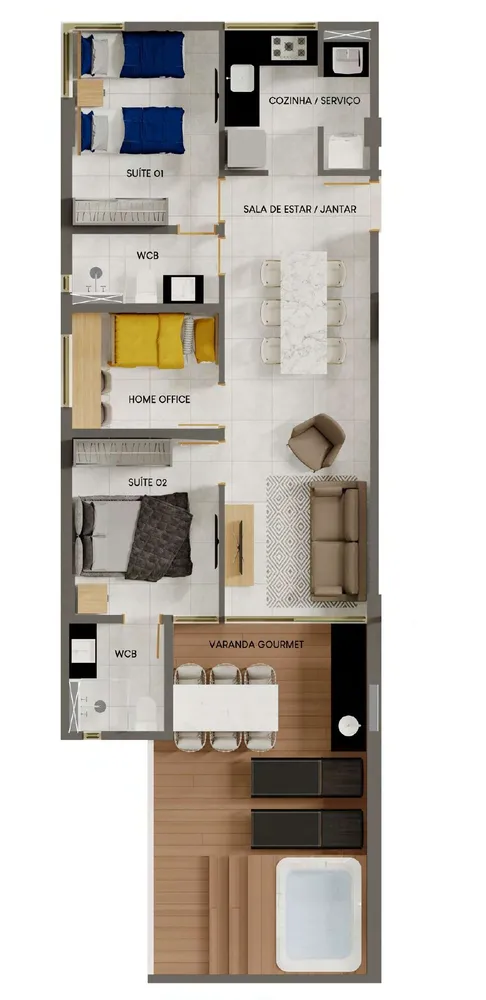 Apartamento, 3 quartos, 136 m² - Foto 4