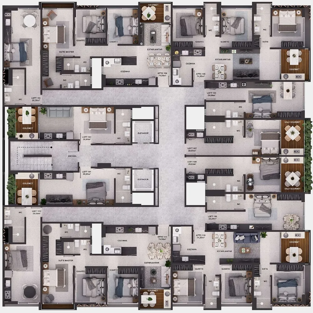 Apartamento, 3 quartos, 74 m² - Foto 15