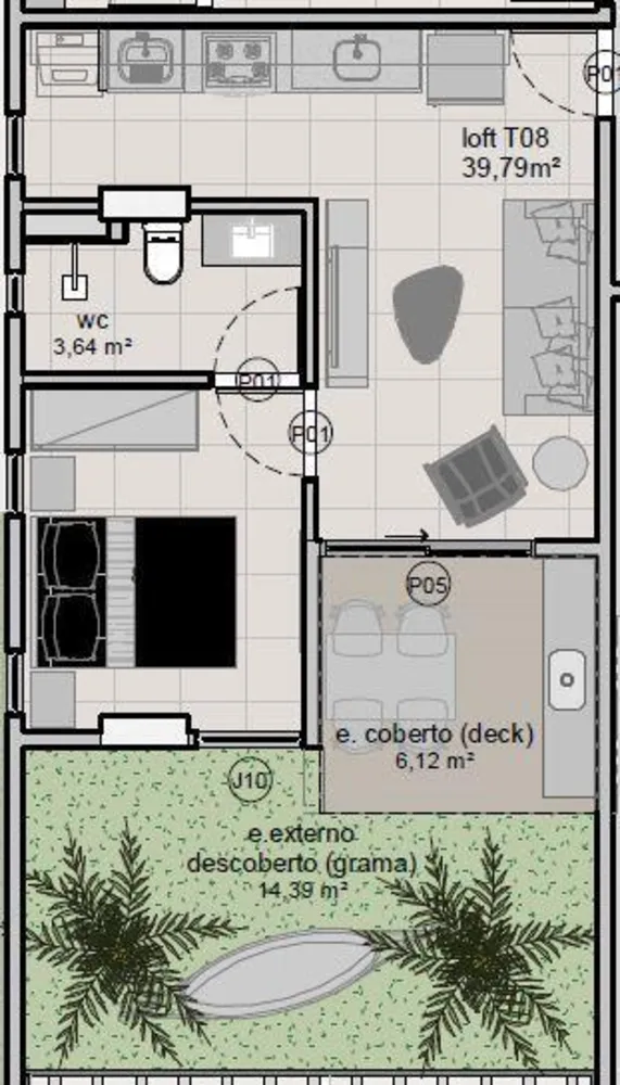 Apartamento, 2 quartos, 64 m² - Foto 12