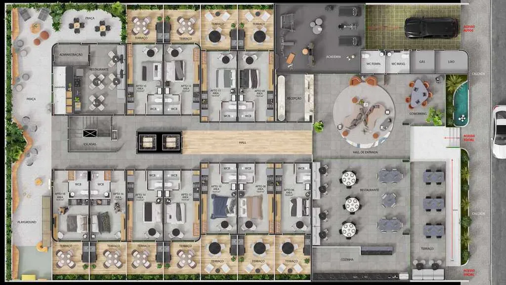 Cobertura, 1 quarto, 44 m² - Foto 16