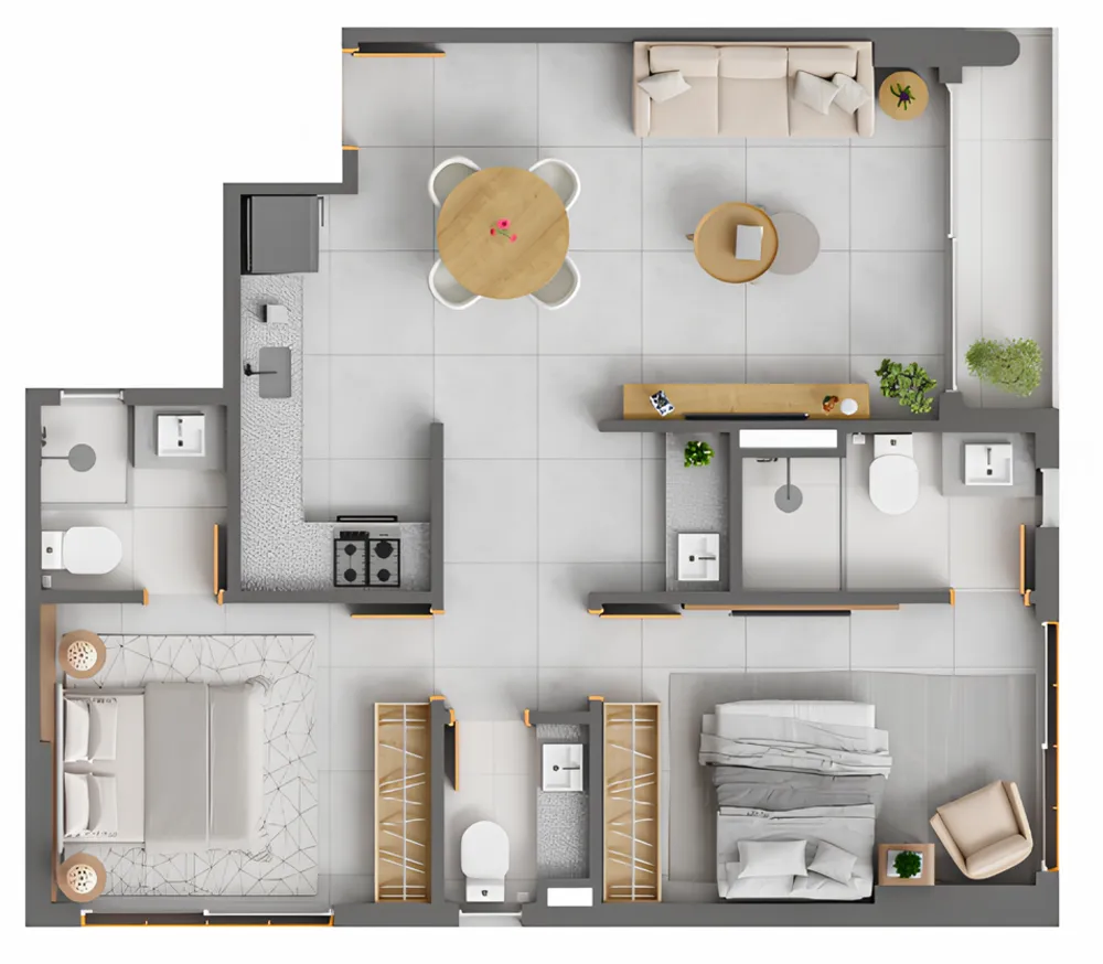 Apartamento, 2 quartos, 61 m² - Foto 14