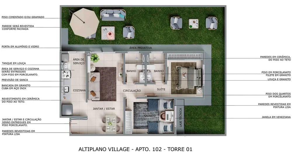 Apartamento, 2 quartos, 58 m² - Foto 6