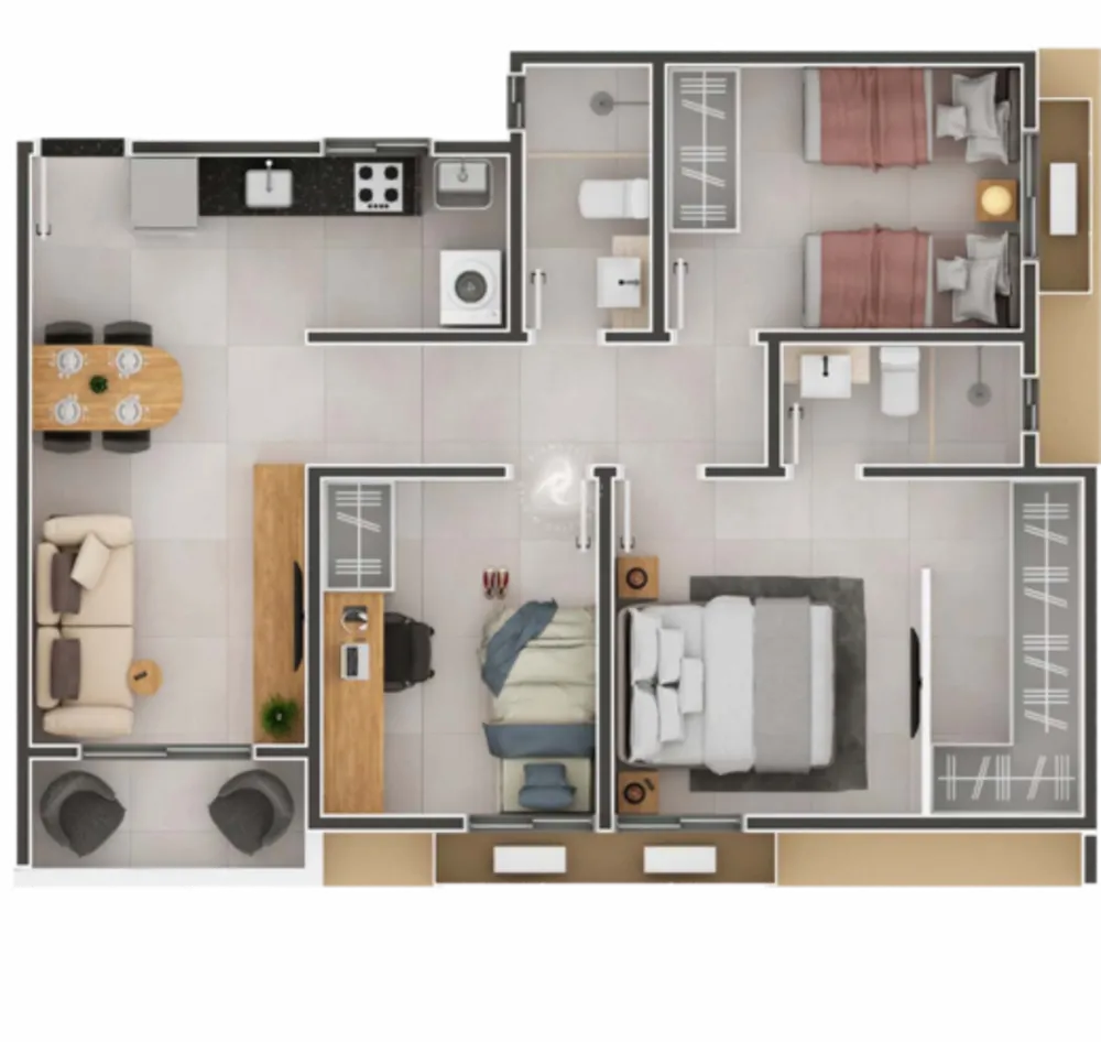 Apartamento, 3 quartos, 67 m² - Foto 12