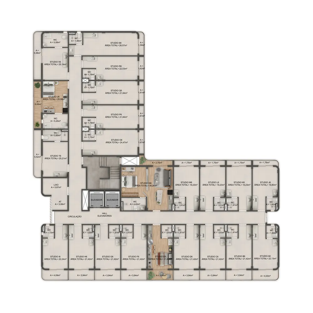 Apartamento, 1 quarto, 21 m² - Foto 15