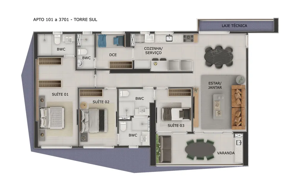 Apartamento, 3 quartos, 101 m² - Foto 12