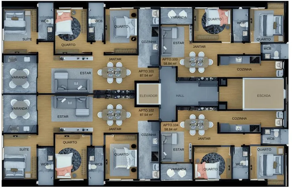 Apartamento, 1 quarto, 43 m² - Foto 13