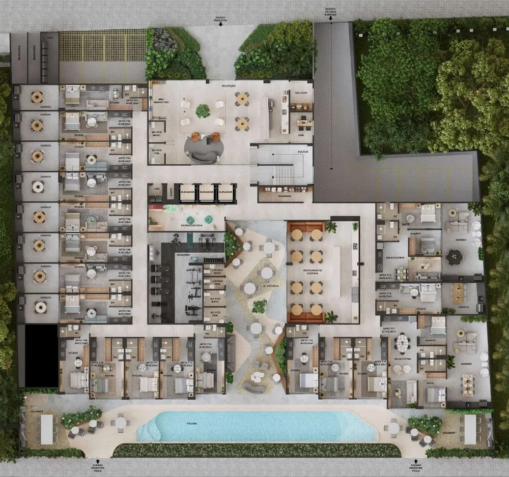 Apartamento, 1 quarto, 37 m² - Foto 2