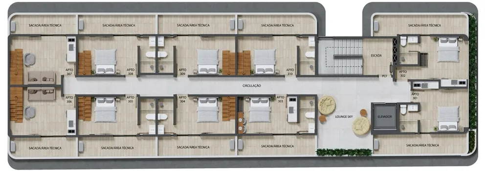 Apartamento, 1 quarto, 27 m² - Foto 13