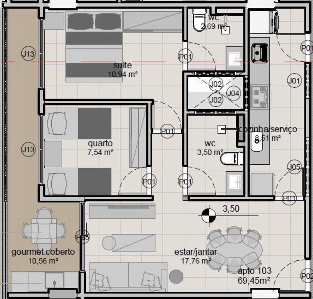 Apartamento, 2 quartos, 94 m² - Foto 14