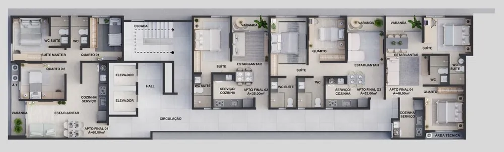 Apartamento, 1 quarto, 35 m² - Foto 4