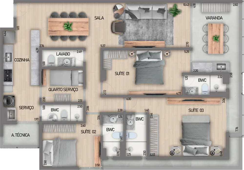 Cobertura, 2 quartos, 131 m² - Foto 17