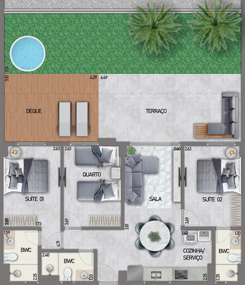 Cobertura, 2 quartos, 131 m² - Foto 18
