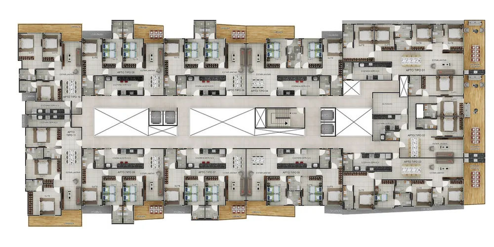 Cobertura, 3 quartos, 206 m² - Foto 10