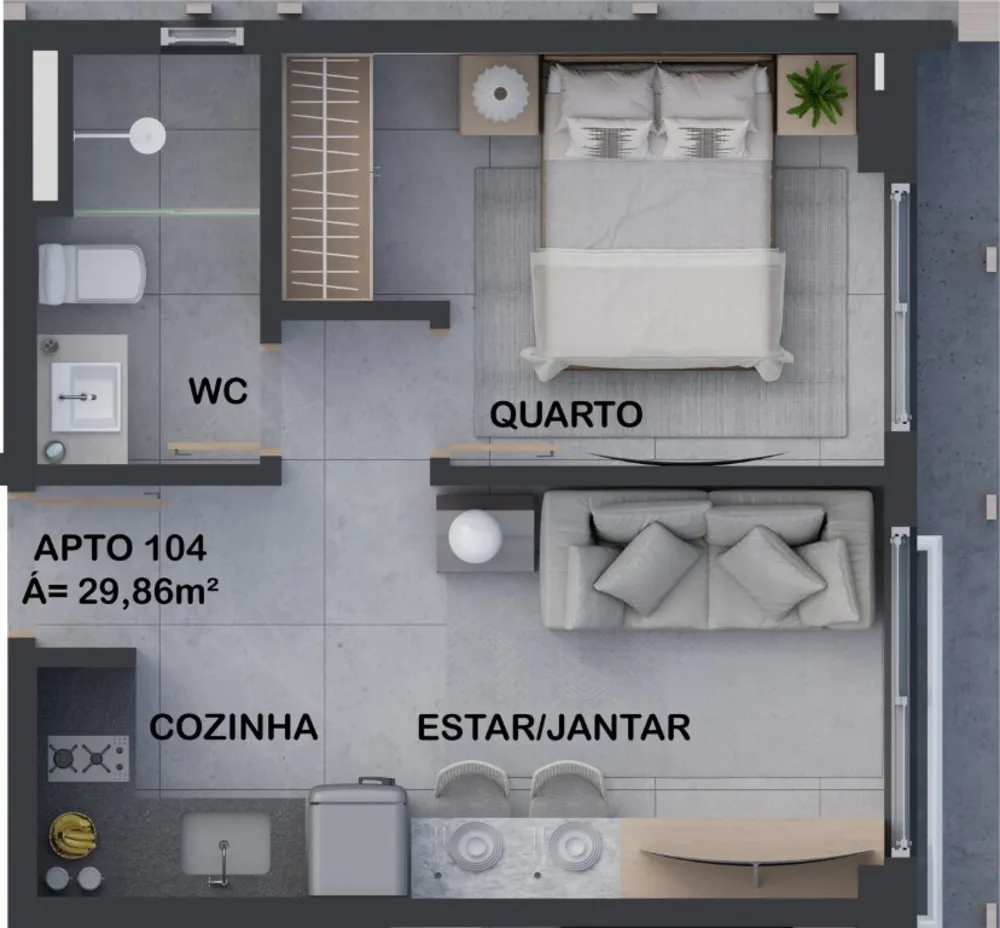 Apartamento, 2 quartos, 55 m² - Foto 14