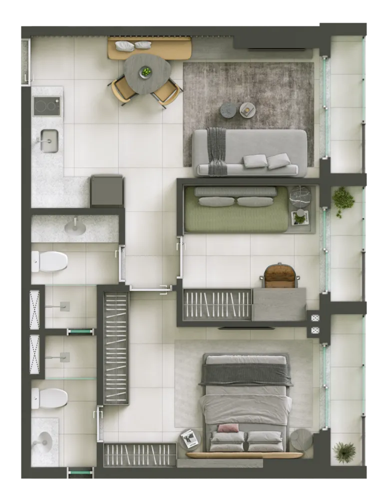 Apartamento, 2 quartos, 49 m² - Foto 16