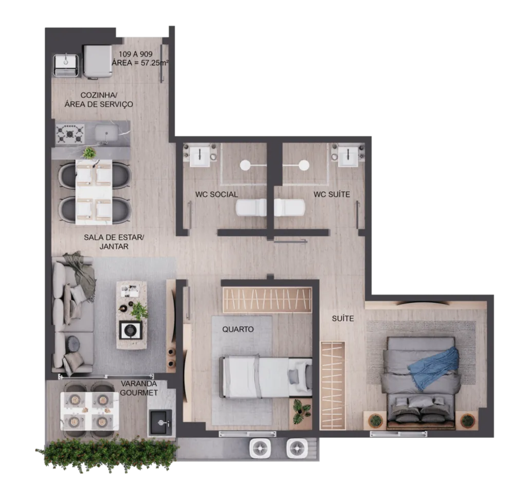 Apartamento, 2 quartos, 114 m² - Foto 7