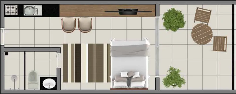 Apartamento, 1 quarto, 27 m² - Foto 11