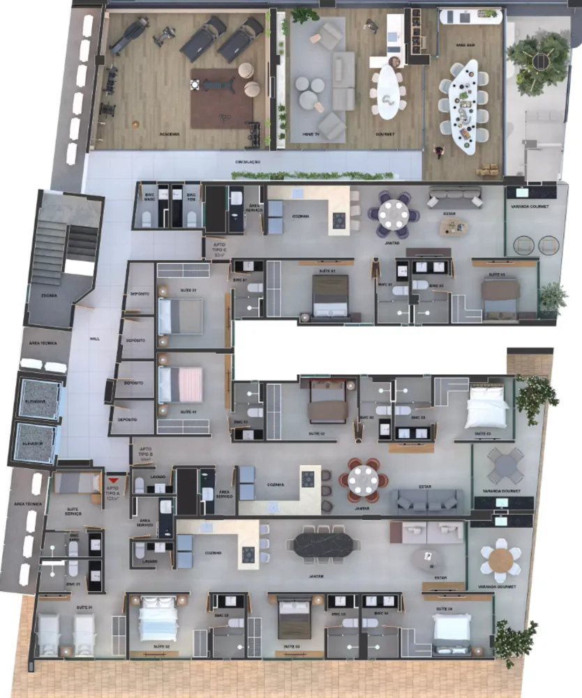 Apartamento, 4 quartos, 214 m² - Foto 8