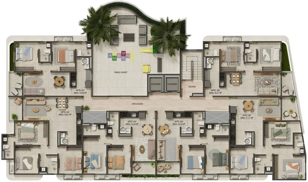 Apartamento, 2 quartos, 53 m² - Foto 14