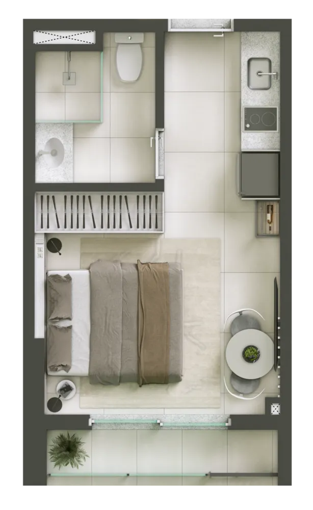 Apartamento, 1 quarto, 24 m² - Foto 13