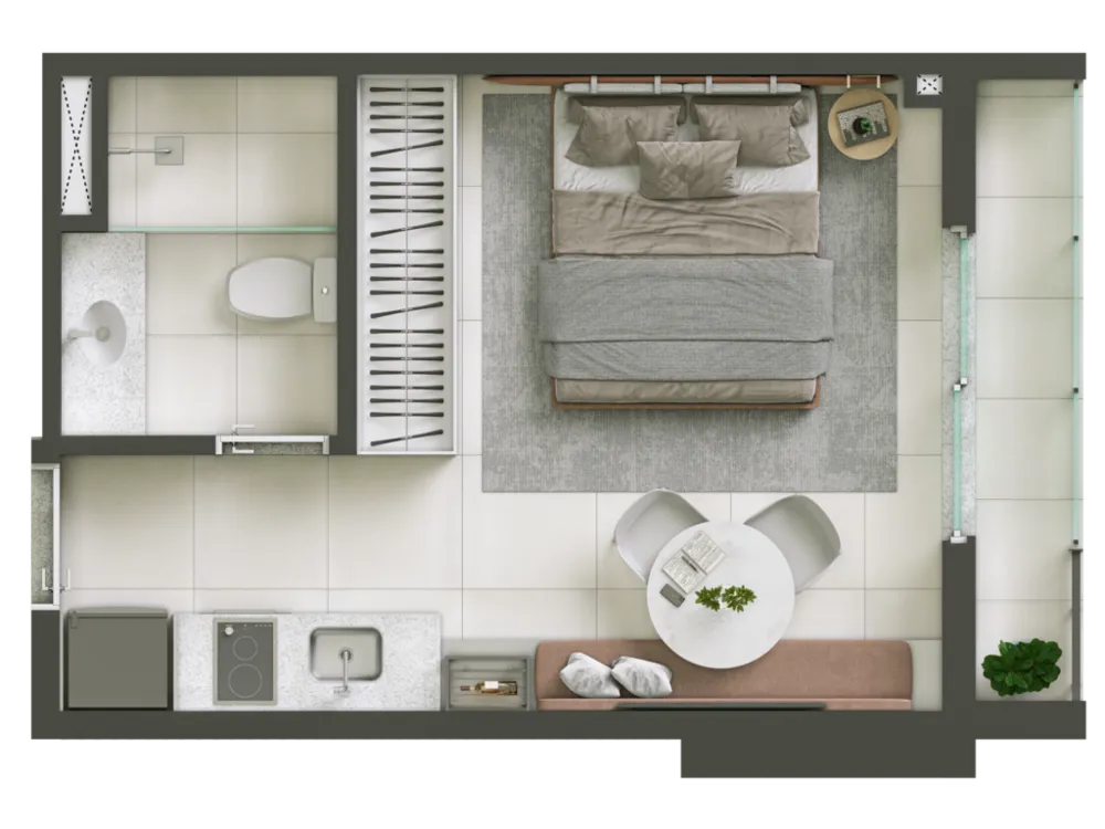 Apartamento, 1 quarto, 24 m² - Foto 14