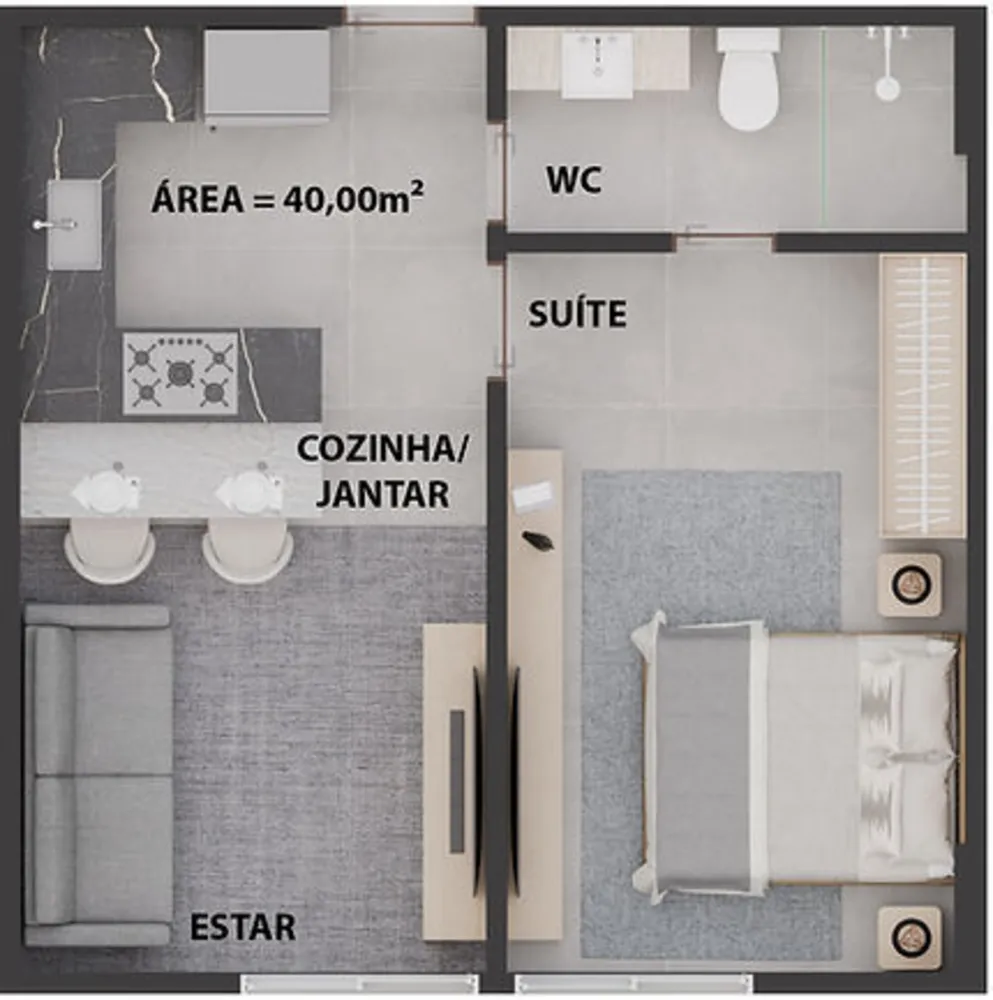 Apartamento, 2 quartos, 60 m² - Foto 12