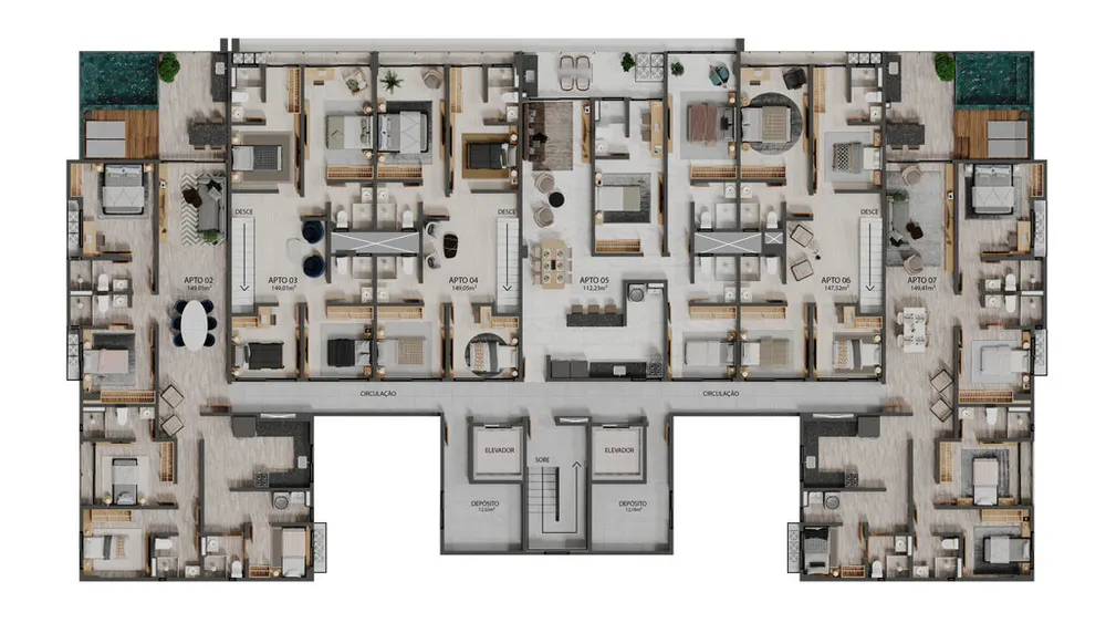 Apartamento, 2 quartos, 72 m² - Foto 7
