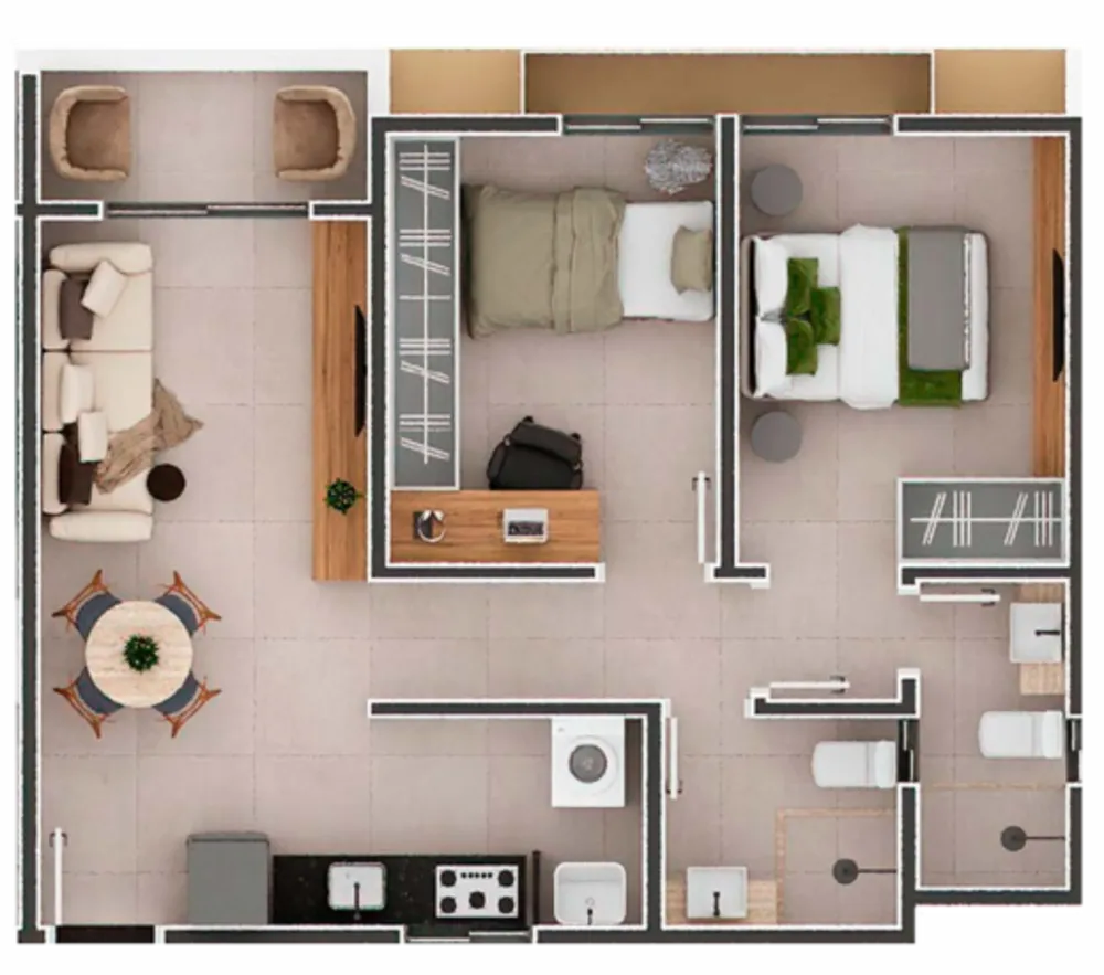 Apartamento, 2 quartos, 53 m² - Foto 15