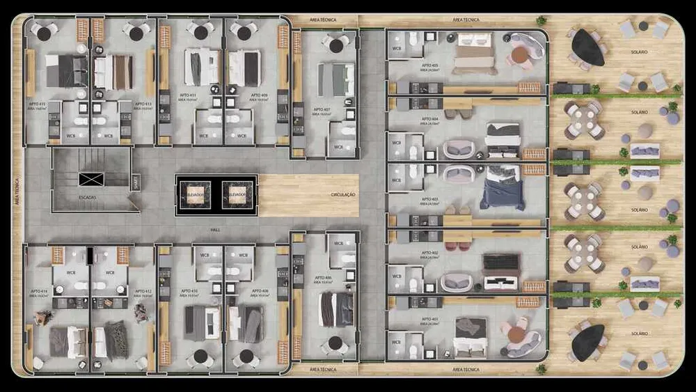 Apartamento, 1 quarto, 19 m² - Foto 10