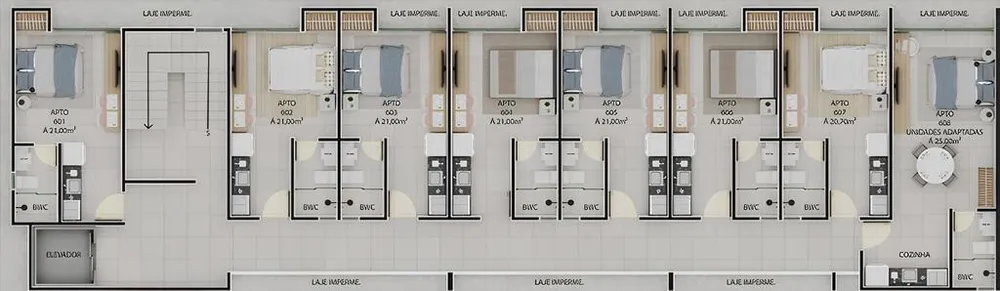 Apartamento, 1 quarto, 21 m² - Foto 7