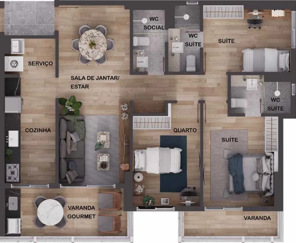 Apartamento, 3 quartos, 104 m² - Foto 15