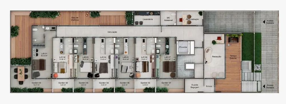 Apartamento, 1 quarto, 23 m² - Foto 12