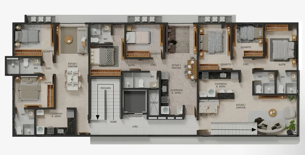 Cobertura, 2 quartos, 110 m² - Foto 9